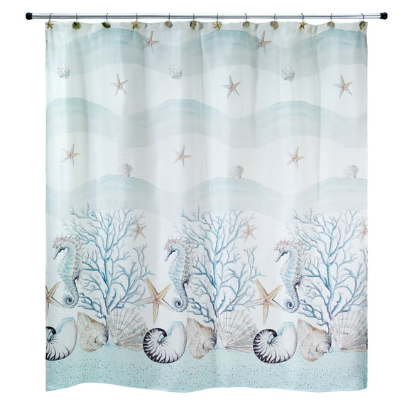 Avanti Linens Coastal Terrazzo Shower Curtain - Multicolor