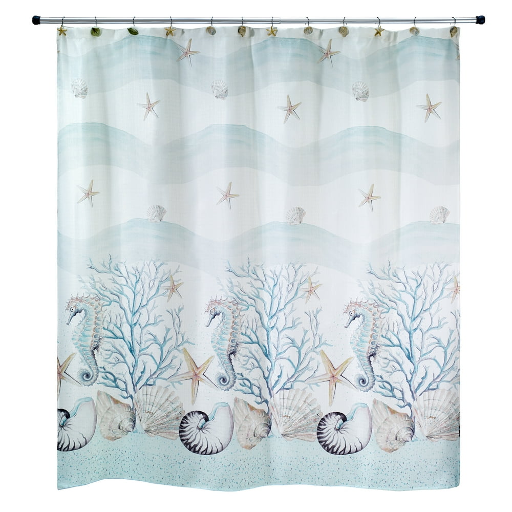 Avanti Linens Coastal Terrazzo Shower Curtain Multicolor Walmart