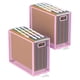 thumbnail image 1 of Organizador de Archivos Metálico de Escritorio Colgante Oterri Paquete de 2 Rosa, 1 of 6