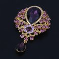 thumbnail image 4 of BROCHE VINTAGE CON FORMA DE LÁGRIMA DE CRISTAL DE DIAMANTES, prendedor de diamantes de imitación, broche para el pecho, bufanda, sombrero, 4 of 6