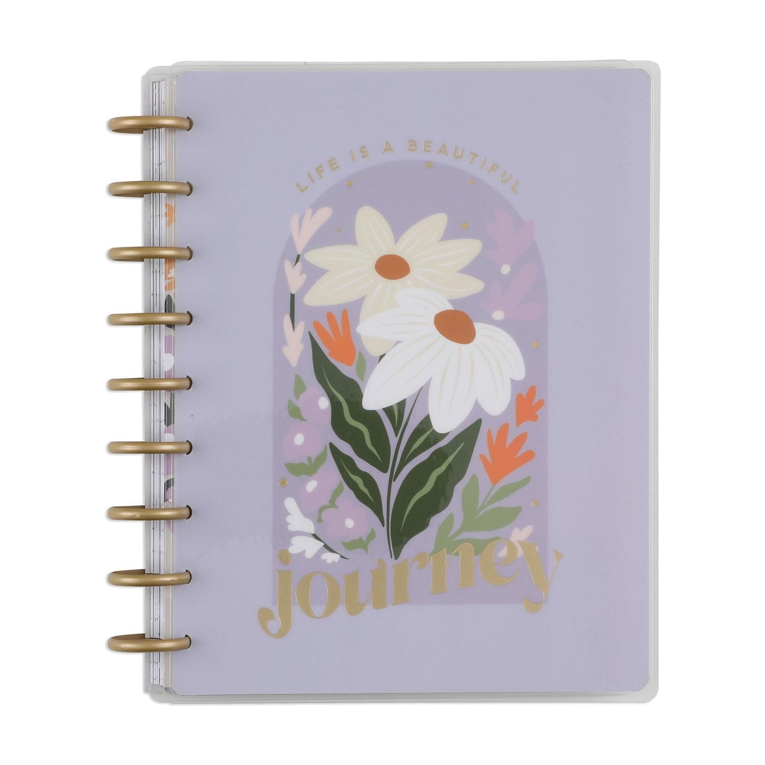 Le planificateur classique Happy Planner de 12 mois, de juillet 2023 à juin 2024, 17,8 cm x 23,5 cm, Champ Doré