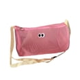 thumbnail image 2 of Bolsa de maquillaje de malla, bolsa de viaje, bonita, multiusos, transpirable, portátil, de nailon, organizador de artículos de tocador para el hogar, Rosa, 2 of 8