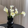 thumbnail image 3 of Ramo floral artificial de calas blancas para decoración de bodas y hogares., 3 of 7