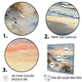 thumbnail image 3 of Designart "Winter'S Charming Beach Sunset III" Coastal Sunset Floater Framed Canvas Wall Art, 3 of 5
