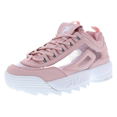 Fila Disruptor II Clear Womens Shoes Size 8, Color: Pink/Pink/White