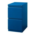 thumbnail image 3 of Hirsh 20" Deep Mobile Pedestal File Cabinet 2 Drawer File-File, Letter Width, Blue, 3 of 6