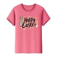 thumbnail image 2 of Mujeres Manga Corta de Verano Tops Pascua Impresa Cuello Redondo, Blusa de Moda Casual para la Primavera, 2 of 5