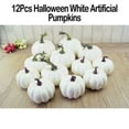 thumbnail image 3 of MZXELPRJD Pumpkins for Decorating Fake Pumpkins12 Pcs White Artificial Pumpkins Plastic Pumpkins for Halloween and Thanksgiving Party Table Centerpiece Autumn Home Decoration, 3 of 5