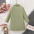 thumbnail image 3 of Dursoulink Wool Trench Coat for Kids Notched Lapel Mid-Long Overcoat with Pockets, Sizes 4Y-15Y, 3 of 9