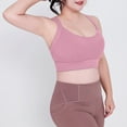 thumbnail image 4 of ylioge S-5X Plus Size Sports Bras for Women No Underwire High-Impact Bralettes Push Up Solid Breathable Full-Coverage Athletic Workout Underwear Bra, 4 of 7