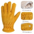 thumbnail image 3 of Guantes de trabajo de cuero completo brillar Electrónica, 3 of 5