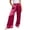 j69-Hot Pink, variant on Womens Casual Palazzo Pants Solid Color Drawstring Waist Baggy Wide Leg Pants With Pockets Ladies Everyday Versatile Trousers,S