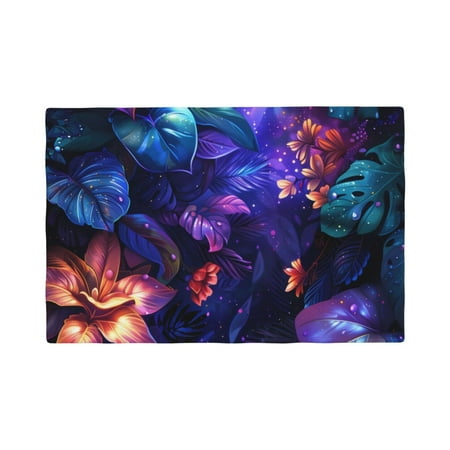 

Placemats Set of 4 / 6 Magic Colorful Forest Leaves Placemats for Dining Table Indoor/Outdoors Heat Resistant Washable Placemats 18 x 12