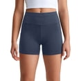 thumbnail image 2 of Only Moment Shorts for Women Polyester Ankle Pants Athletic Sweatpants Dress Business Slacks with 4 Pockets Yoga Shorts with Pockets for Wowomen Dark Gray,S, 2 of 6