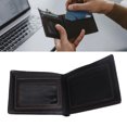 thumbnail image 4 of Cartera minimalista de cuero de PU de gran capacidad, billetera con tarjetero de bolsillo plegable ultrafina para hombres Sailing, 4 of 10
