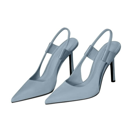

Honeeladyy Sales Women s Sandals Slingback Elegant Solid Color Candy Colored Pointed Toe Shoes