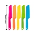thumbnail image 2 of 5 Pieces Kid Plastic Kitchen Knife Set, Children's Safe Cooking Chef Nylon Knives for Fruit, Bread, Cake, Salad, Lettuce Knife, 2 of 2