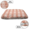 thumbnail image 3 of Abstract Pet Bed, Monochromatic Hand Paint Look Pattern of Quirky Motifs Scandinavian Inspired, Resistant Pad for Dogs and Cats Cushion with Removable Cover, 24" x 39", Salmon and White, by Ambesonne, 3 of 4