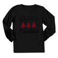 thumbnail image 2 of Camisas Navideñas Para Mujer Tops de Manga Larga Blusa de Cuello Redondo Con Estampado de Letras de Árbol de Navidad Para Mujer Odeerbi  ODB208408, 2 of 6