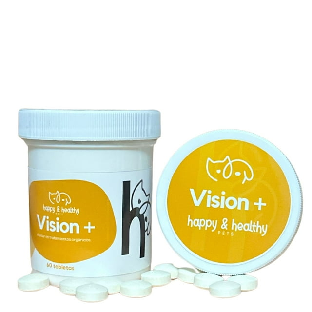 Suplemento Para Mascota Vision+ 30 Tabletas para Perro Y Gato | Happy & Healthy Pets