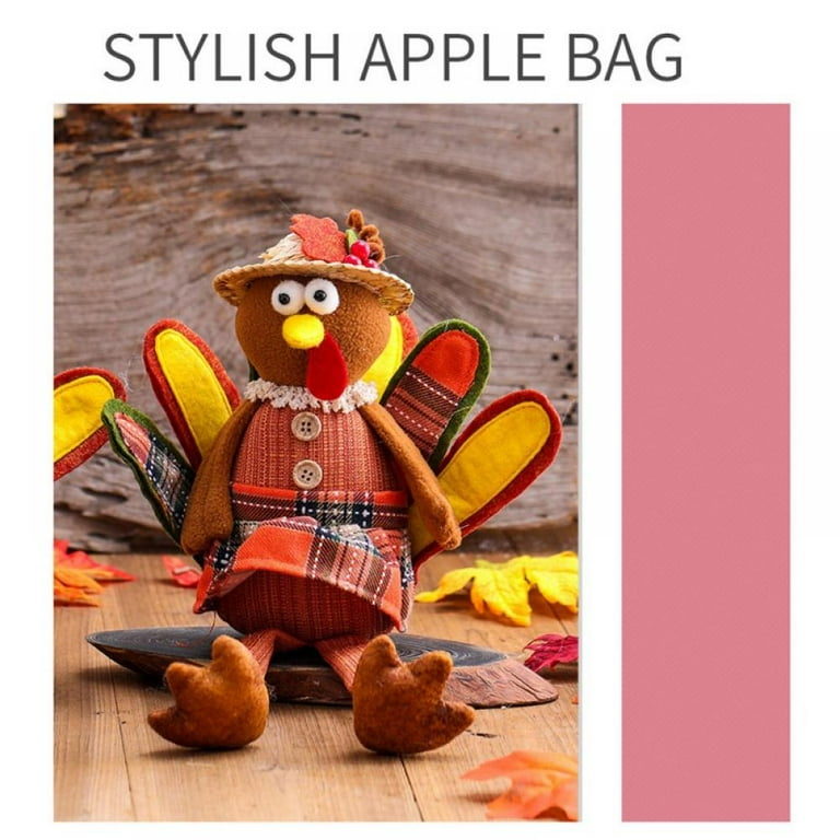 25 8 24cm Thanksgiving Decoration Plush Turkey with Stretchable