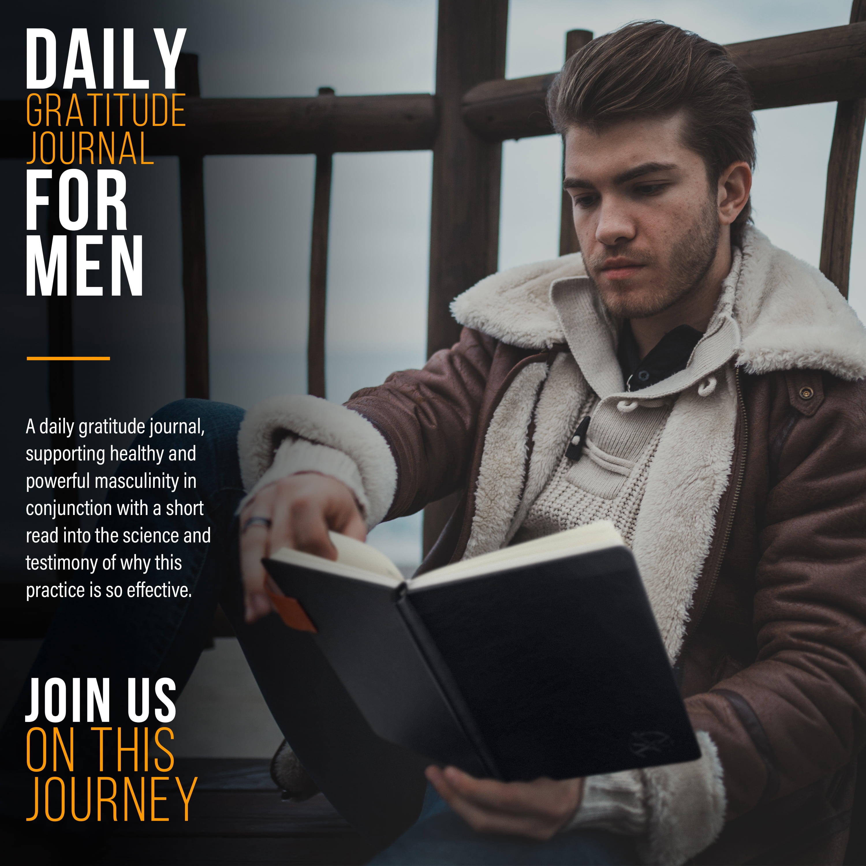 The Calling Man Daily Gratitude and Productivity Mindset Leather Journal For Men, 90 Day Guided 5 Minute Journal with Challenges of the Masculine Archetypes: King, Magician, Warrior, and Lover