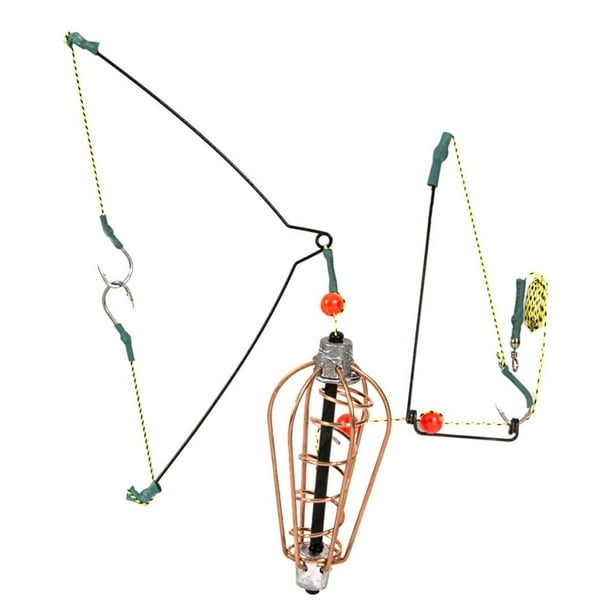 Luzkey Spring Inline Method Feeder W/ Line Hooks For Carps Tench Bream Сrucian Other 20g