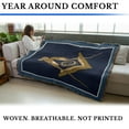 thumbnail image 4 of Pure Country Weavers Masonic Gold Square and Compass Blanket - Tapestry Throw Woven from Cotton - Made in The USA (72x54), 4 of 4
