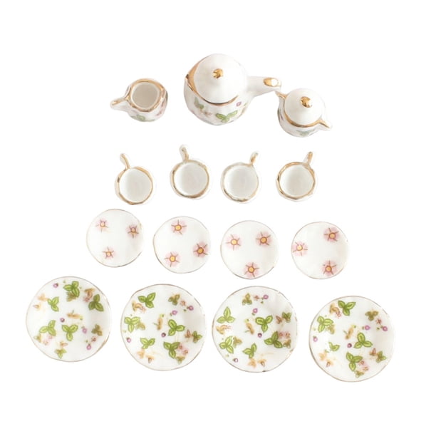 Tableware Mini maskred Mini House Tableware Set Miniature Kitchen Ornament Interesting ...