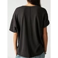 thumbnail image 6 of Michellecmm  Women's Fashion T-Shirt Short Sleeve Round Neck Solid Color Loose Tops, 6 of 7