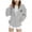 Gray, variant on Posijego Girls Christmas Hoodies Zipper Sweatshirts Jacket Lightweight Hooded Casual Outerwear with Pockets