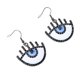 thumbnail image 2 of Evil Eye Earrings Exquisite Simple Stylish Ear Hooks Jewelry Accessories for Women Girls, 2 of 3