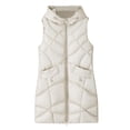 thumbnail image 2 of ZMHEGW Women Coats Long Winter Vest With Hood Sleeveless Warm Down With Pockets Quilted Vest Down Quilted Outdoor Fall Jackets, 2 of 4