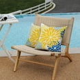 thumbnail image 3 of Yellow Blue Flower Pillow Covers 22x22 Inch Set of 2 White Gray Colored Throw Pillows Outdoor Waterproof Decor for Living Room Sofa Patio Funiture Garden Floral Polyester Pillow Covers 002J22, 3 of 6