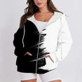 thumbnail image 5 of QASIEATN Hoodies for Graceful Women Fashion, Zip Up Hoodies Oversized Sweatshirt Long Sleeve Color Block Jackets Coat Workout Outfits Fall Trendy, Womens Fall Tops, 5 of 5