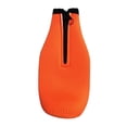 thumbnail image 4 of Funda aislante para botella de cerveza, funda enfriadora de botellas para 330ml, accesorios portátiles ligeros, chaqueta con cremallera para botella Naranja, 4 of 9