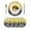 Yellow, variant on 13 Inch Round Placemats Set of 4, Happy Easter Rabbits Non Slip Heat Insulation PP Table Mats, Spring Daisy Purple Silhouette Wooden Grain Washable Place Mats for Kitchen Dining Party Table Decor