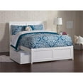 thumbnail image 5 of Pemberly Row Full Storage Wood Platform Bed with Matching Footboard in White, 5 of 8