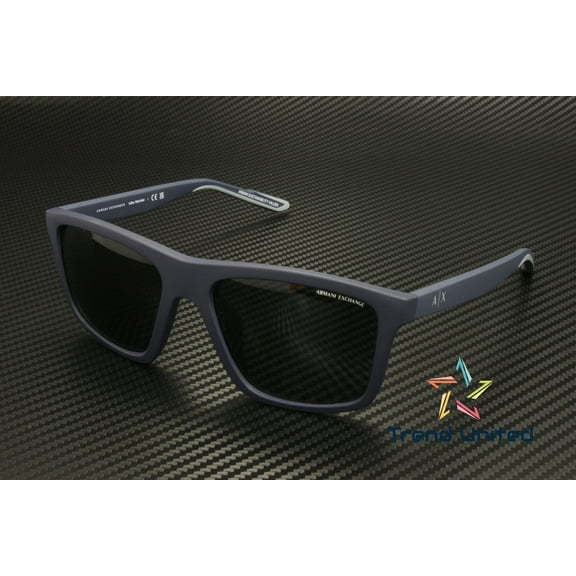 ARMANI EXCHANGE AX4149SU 610587 Matte Dark Blue Dark Grey 56 mm Men's Sunglasses