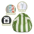 thumbnail image 6 of Majestic Home Goods Vertical Stripe Small Bean Bag, 6 of 6