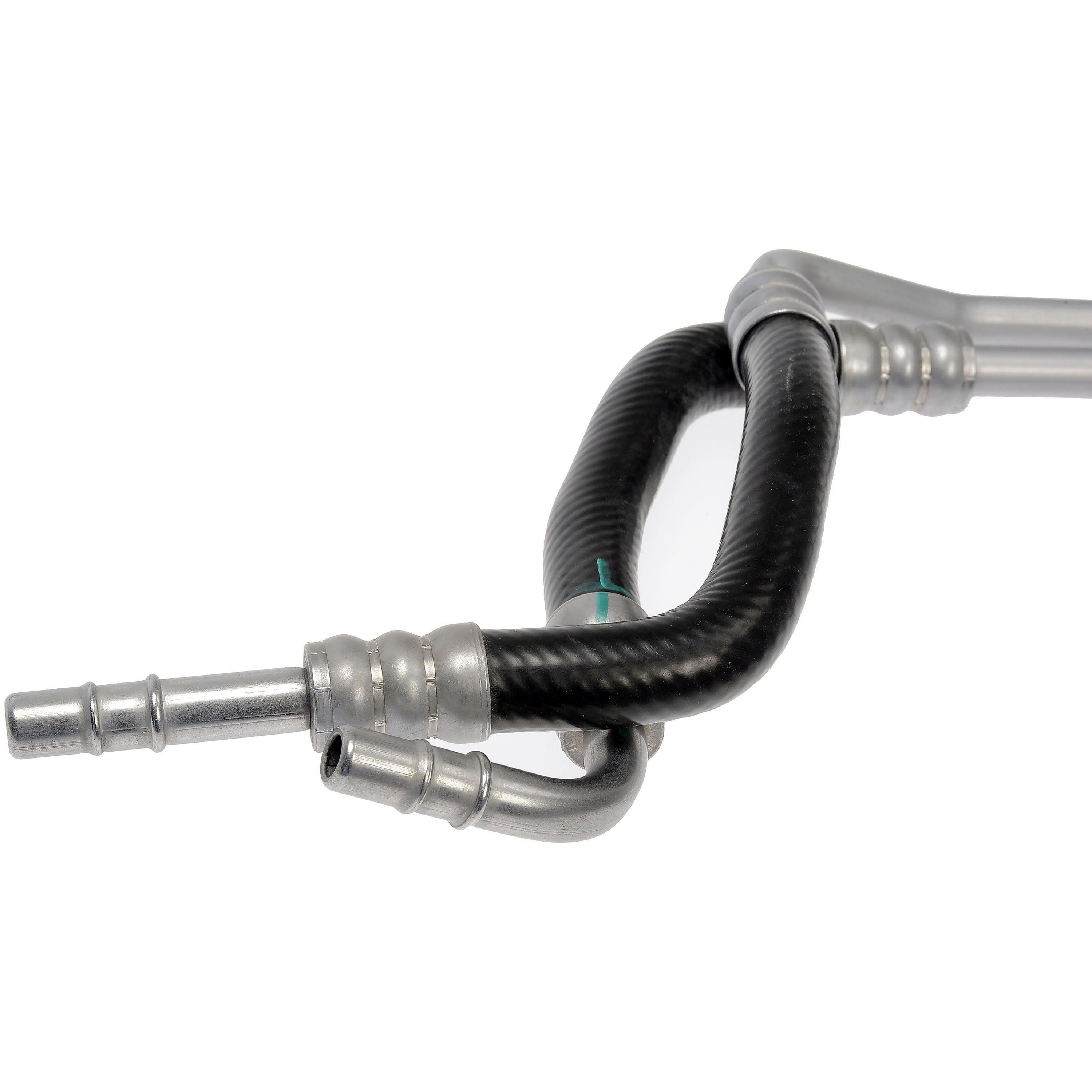 Dorman 624-578 Automatic Transmission Oil Cooler Hose Assembly for Select Ford Models, Black; Silver