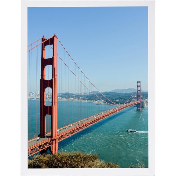 11x15 inch Picture Frame White for Wall Hanging, Wall Gallery Poster Frame Photo Frame with Shatter Resistant Plexiglas, White
