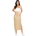 thumbnail image 1 of Falda casual MIDI LÁPIZ Malabis para MUJER COLOR BEIGE con ABERTURA LATERAL unitalla, 1 of 5