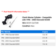 thumbnail image 2 of Clutch Master Cylinder - Compatible with 1996 - 2000 Chevy K2500 1997 1998 1999, 2 of 2