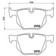 thumbnail image 2 of BALATAS BAJOS METALES X6 2019 BMW 3.0L L6 Traseras BREMBO ., 2 of 5