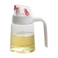 thumbnail image 2 of JingChun 1Pc Oil Dispenser,Cooking Olive Oil Glass Bottle, Flip Leakproof Condiment Container, for Kitchen Cooking, 2 of 6