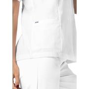 Adar Universal Scrubs For Women - Lapel Collar Buttoned Scrub Top