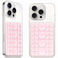 thumbnail image 1 of wonima02 2Pack MAX Silicone Suction Phone Case Mount, Upgraded Suction Cup with Strong Suction Power, Hands-Free Phone Accessories Holder, Silicon Adhesive Phone Stand Sticky for Cell Phone Light Pink, 1 of 1