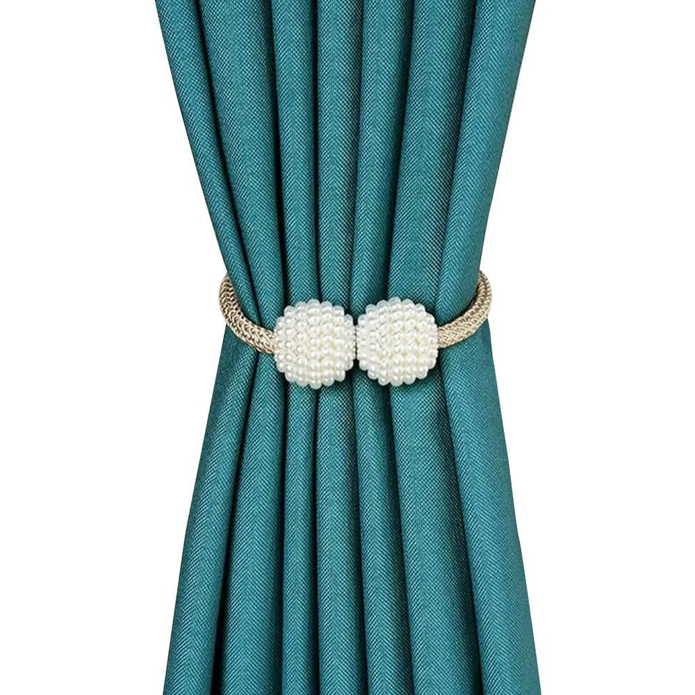 Pearl Magnetic Curtain Clip Tieback Buckle Curtain Holders Home Decor 
