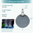 thumbnail image 3 of Pawfly Aquarium Air Stone Ball 2 Inch, Airstones for Aquarium Fish Tank Bucket Hydroponics Pond and DWC Reservoir, 4 Pack, 3 of 6